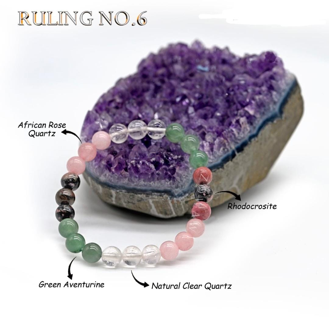 Numerology Bracelet for Ruling Number 6