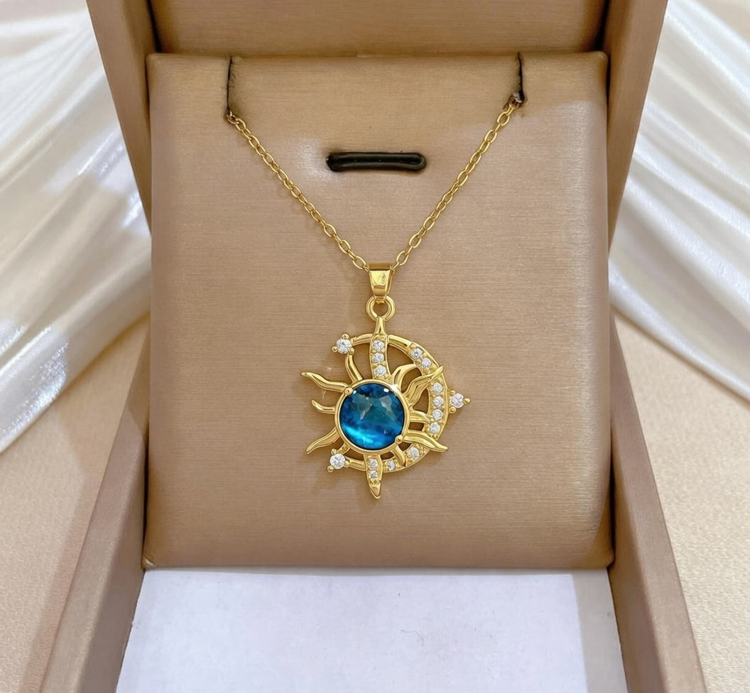 Celestial Sun & Moon Necklace
