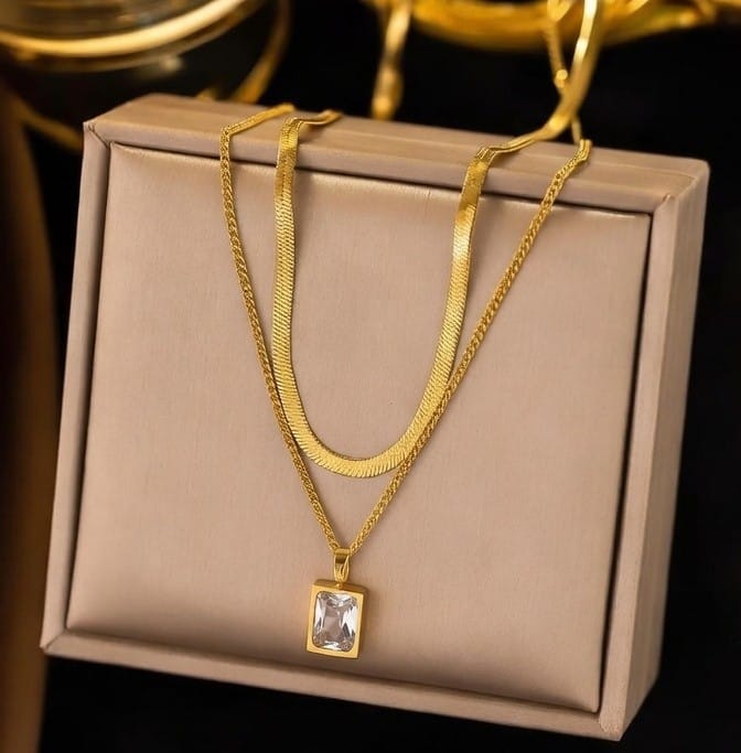 Luxe Layered Crystal Necklace