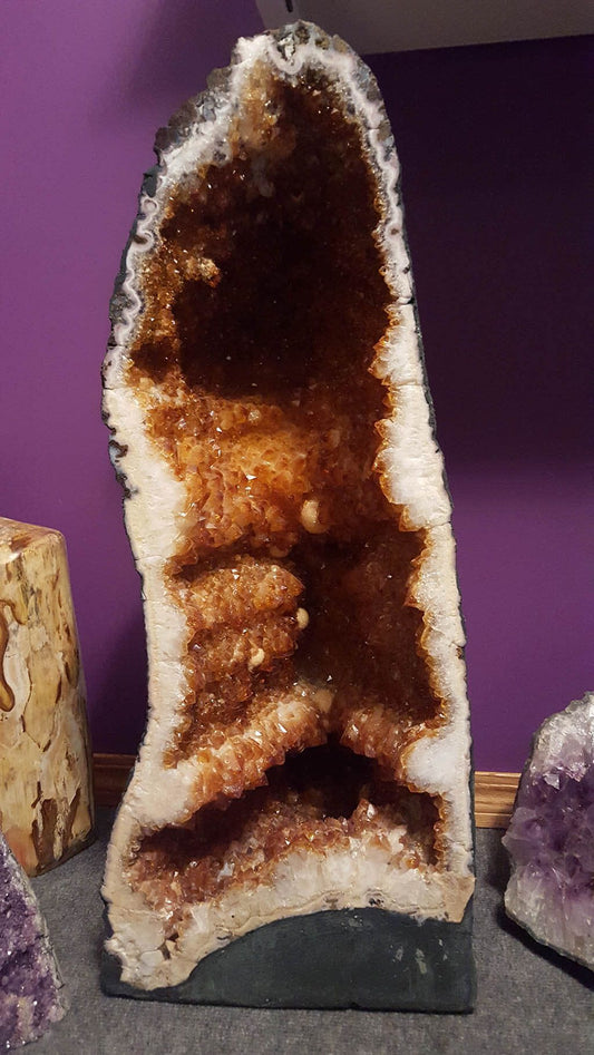 Citrine Standing Geode