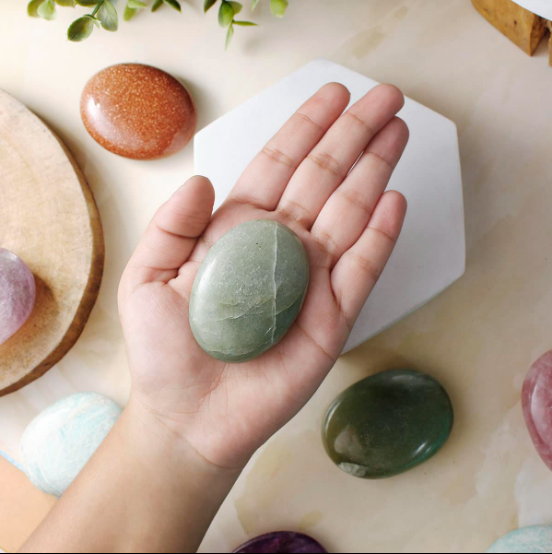 Green Aventurine Palm Stone