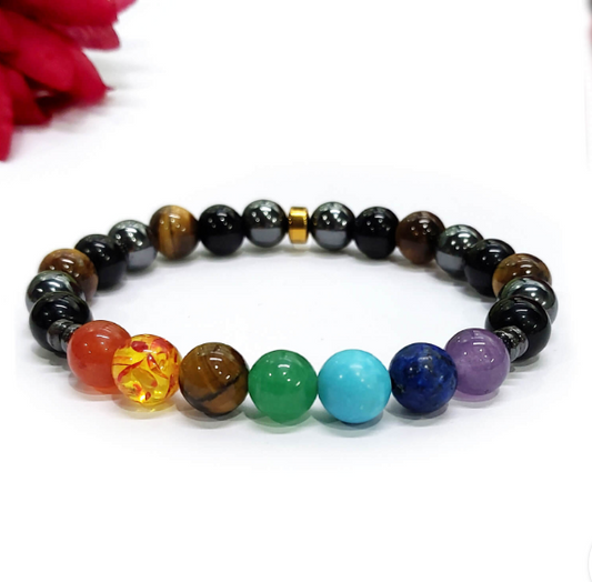 7 Chakra Bracelet (triple protection)
