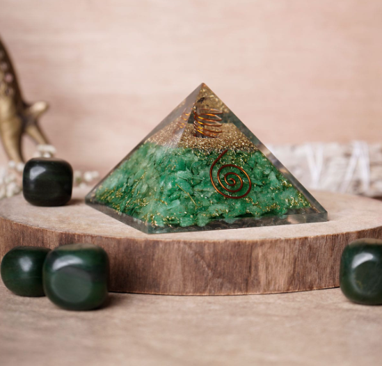 Green Jade Orgone Pyramid