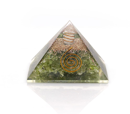 Peridot Orgone Pyramid