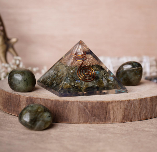 Labradorite Orgone Pyramid
