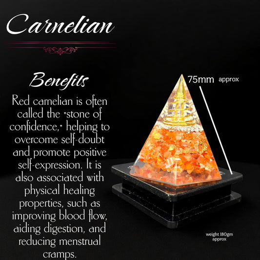 Carnelian Orgone Pyramid
