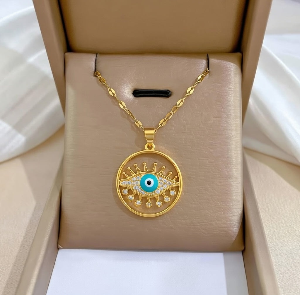 The Circle Of Evil Eye Necklace