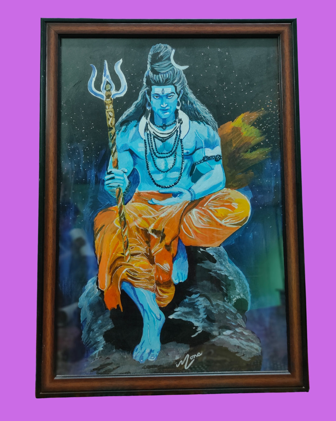 Handcrafted Painting of Lord Shiva